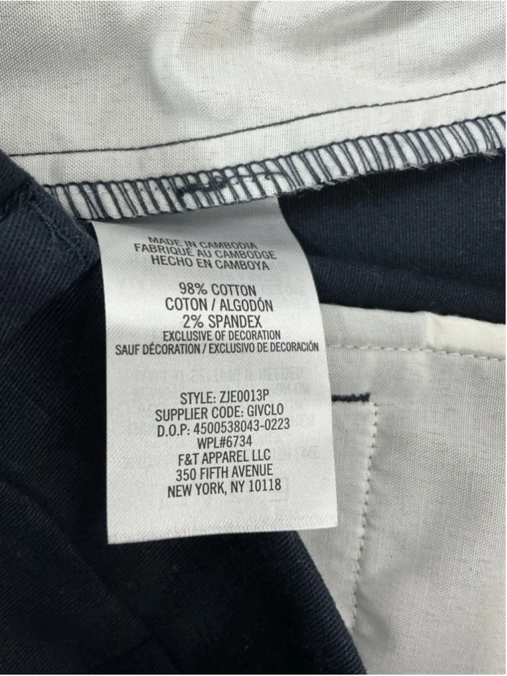 Womans Jr NWT Izod Approved School Wear Bermuda Shorts Size 9 Navy - Picture 5 of 7